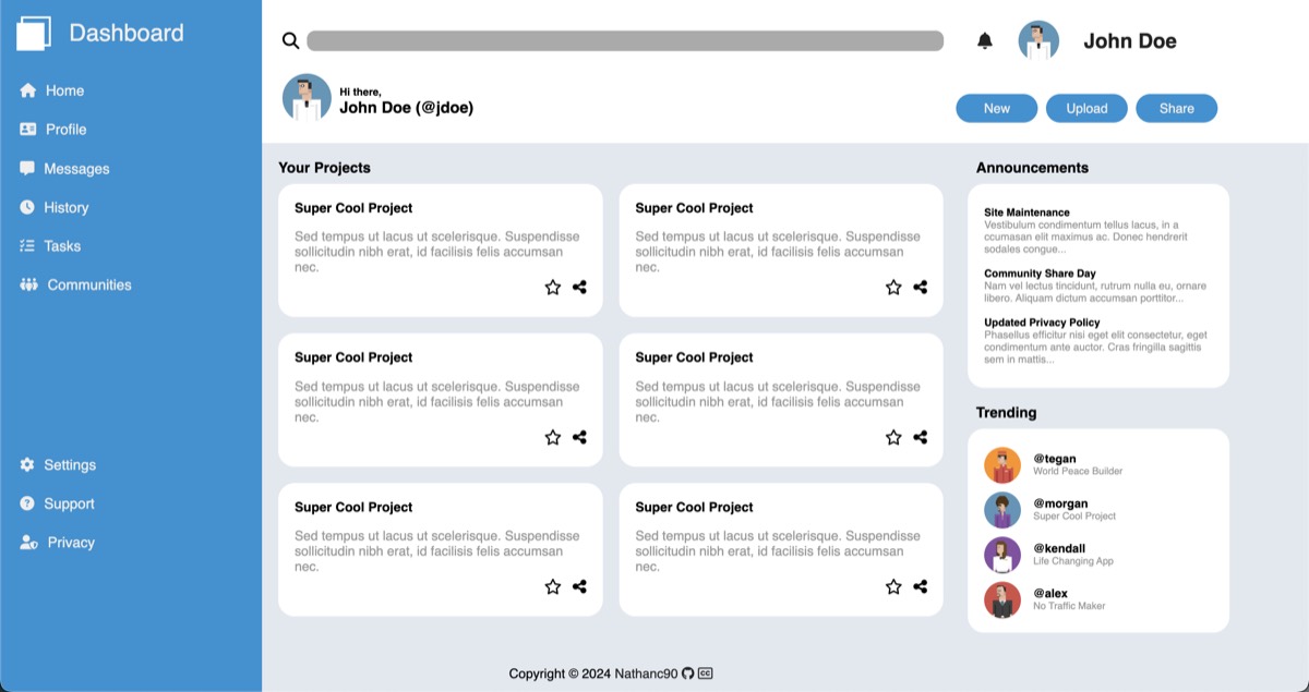 Screenshot of a modern administrative dashboard with data visualizations and sidebar navigation